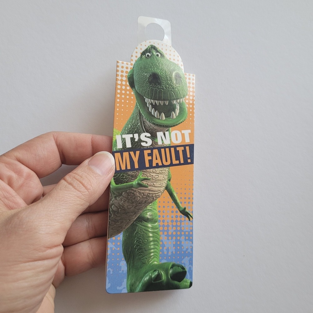 2010 Toy Story 3 T Rex Bookmark Magnetic Magnet Not My Fault UK Called If, #6805 - Picture 4 of 16